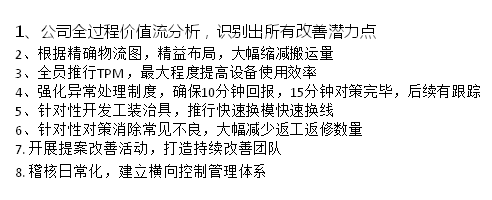 深圳某汽配廠精益推廣項目 深圳某汽配廠精益推廣項目